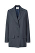 Rabens Saloner Aviator side split jacket harley dusty navy